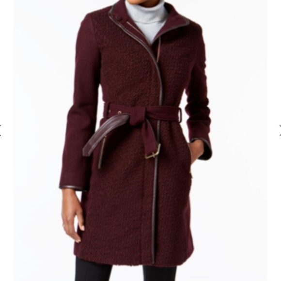 Vince Camuto Belted Wool Trenchcoat - Picture 15 of 15